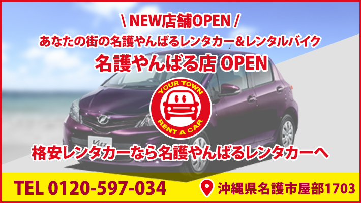 あなたの街のやんばるレンタカー名護